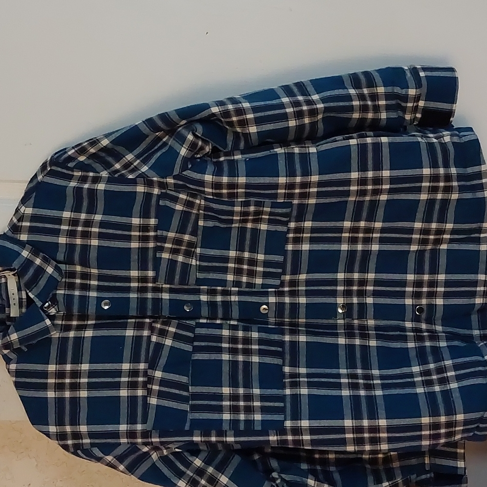 Thick Plaid Button down shirt/jacket